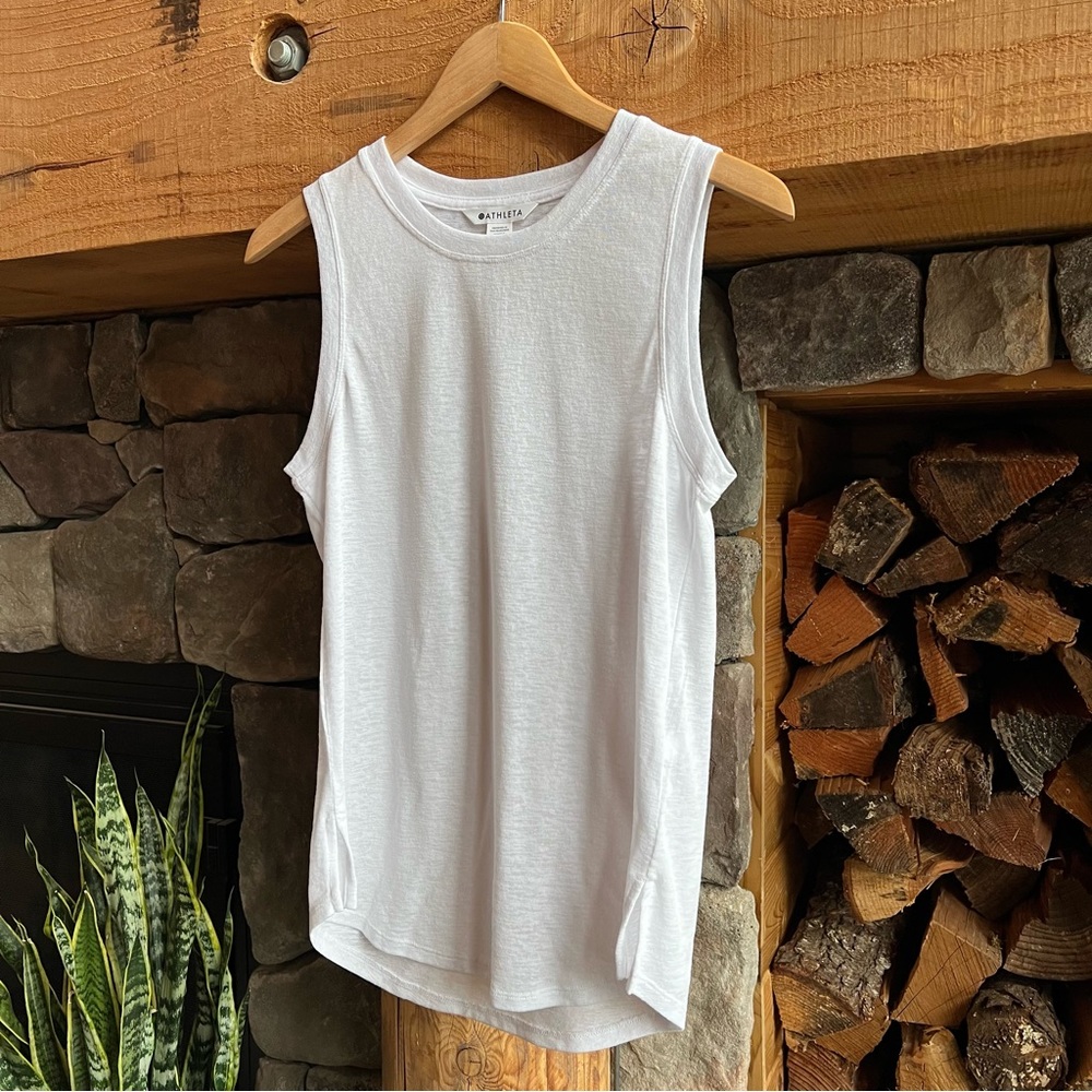 Athleta white tank top